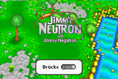 The Adventures Of Jimmy Neutron - Boy Genius Vs. Jimmy Negatron — Title screen