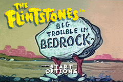 The Flintstones : Big Trouble in Bedrock — Title screen