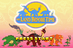 The Land Before Time — Title screen