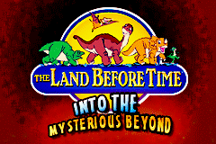 The Land Before Time : Into the Mysterious Beyond — Title screen
