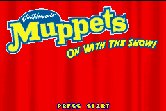 The Muppets: On with the Show! — Title screen