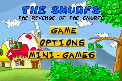 The Revenge of the Smurfs — Title screen