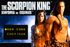 The Scorpion King : Sword of Osiris — Title screen