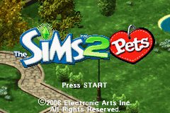 The Sims 2: Pets — Title screen