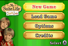 The Suite Life of Zack & Cody : Tipton Caper — Title screen