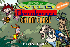 The Wild Thornberrys: Chimp Chase — Title screen