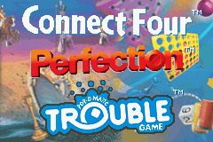 Three-in-One Pack : Connect Four + Perfection + Trouble — Title screen