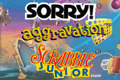 Three-in-One Pack : Sorry! + Aggravation + Scrabble Junior — Title screen