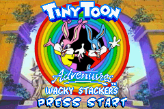 Tiny Toon Adventures : Wacky Stackers — Title screen