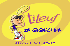 Titeuf : Ze Gagmachine — Title screen