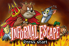 Tom and Jerry in Infurnal Escape — Title screen