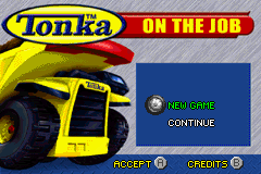Tonka : On the Job — Title screen