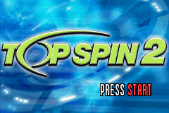 Top Spin 2 — Title screen