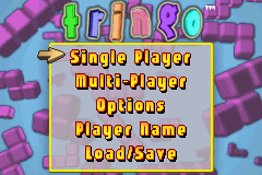 Tringo — Title screen
