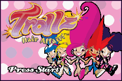 Trollz : Hair Affair ! — Title screen