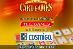 Ultimate Card Games — Title screen