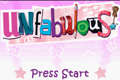 Unfabulous — Title screen