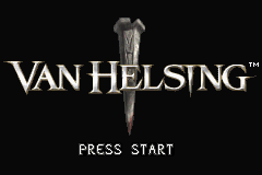 Van Helsing — Title screen