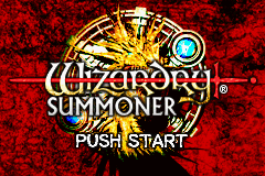 Wizardry Summoner — Title screen