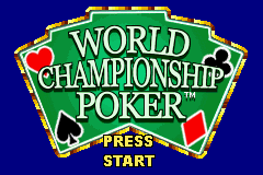 World Championship Poker — Title screen