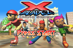 X-bladez : Inline Skater — Title screen