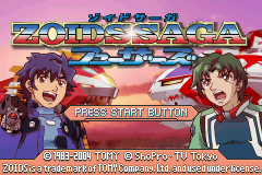 Zoids Saga Fuzors — Title screen