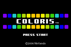 bit Generations : Coloris — Title screen