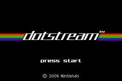 bit Generations : Dotstream — Title screen