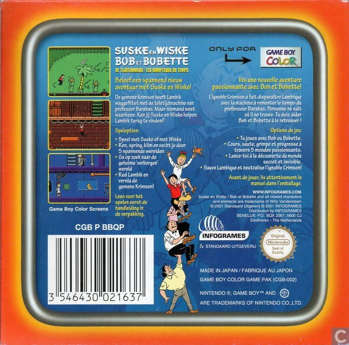 Bob Et Bobette - Les Dompteurs Du Temps — Box back