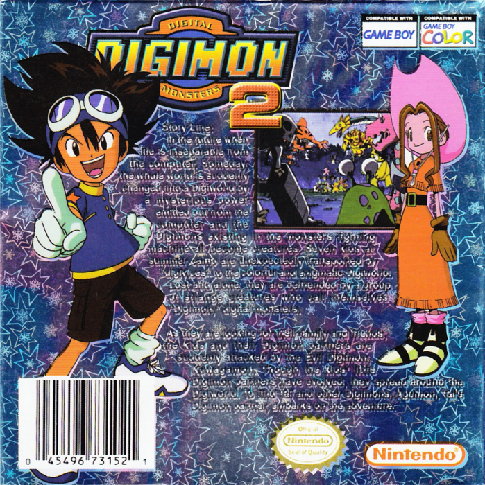 Digimon 02 5 — Box back