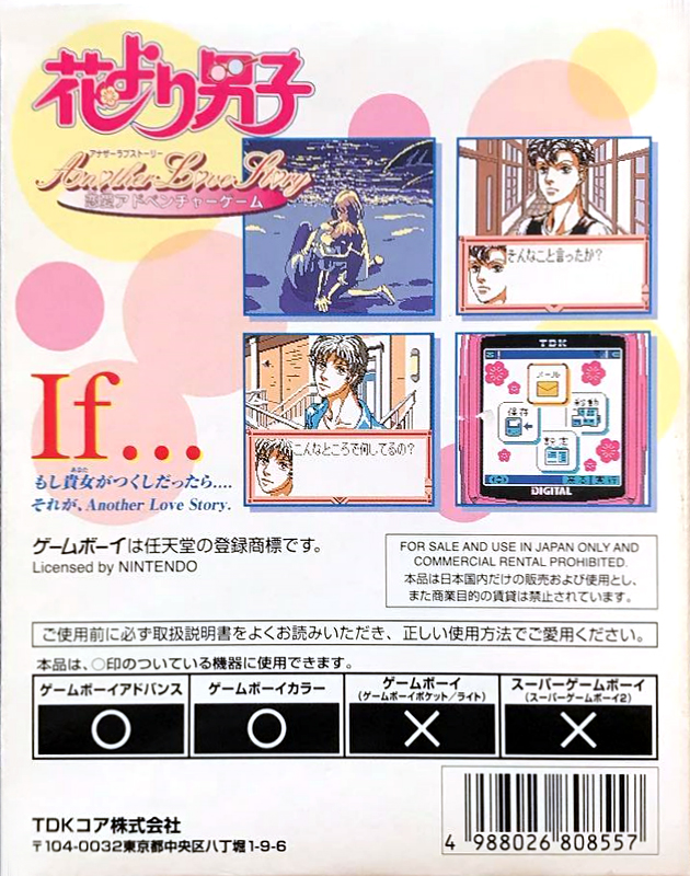 Hana Yori Dango : Another Love Story — Box back