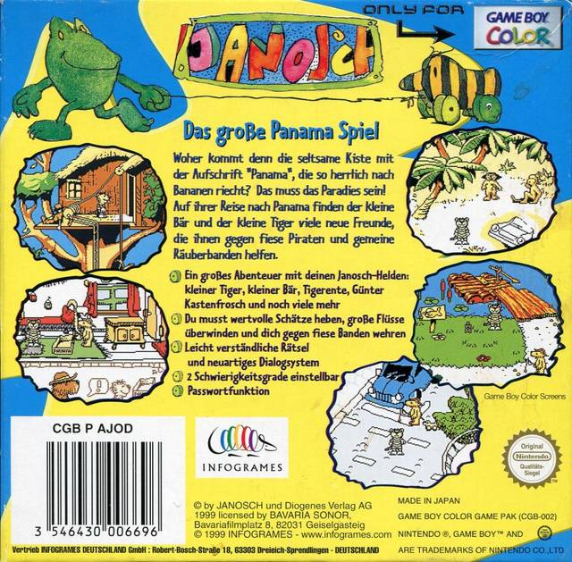 Janosch : Das grosse Panama-Spiel — Box back