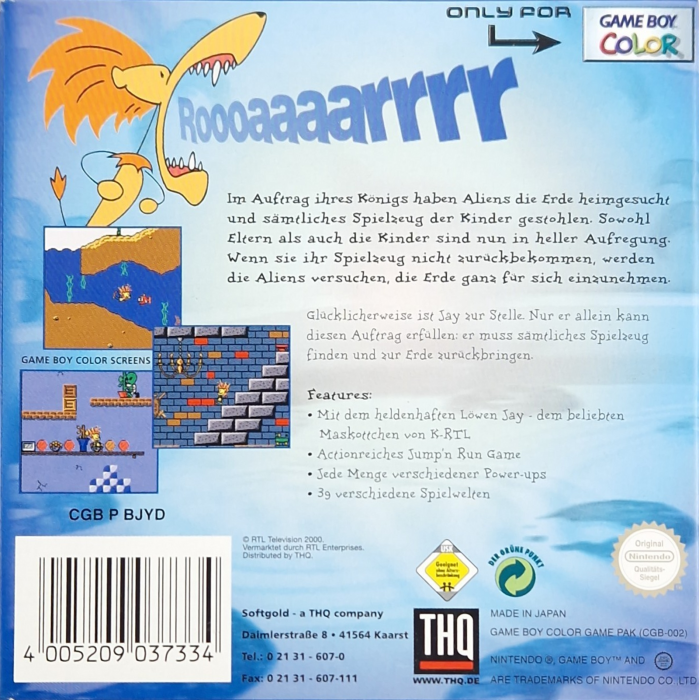 Jay und die Spielzeugdiebe — Box back