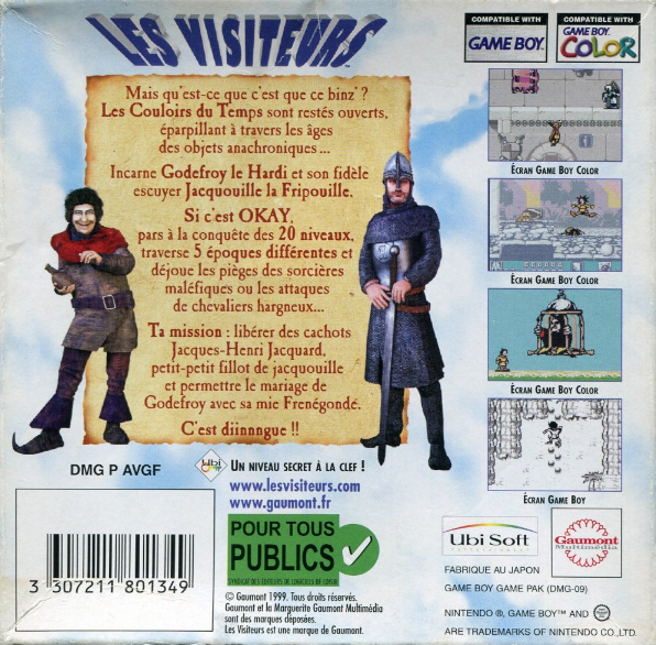 Les Visiteurs — Box back