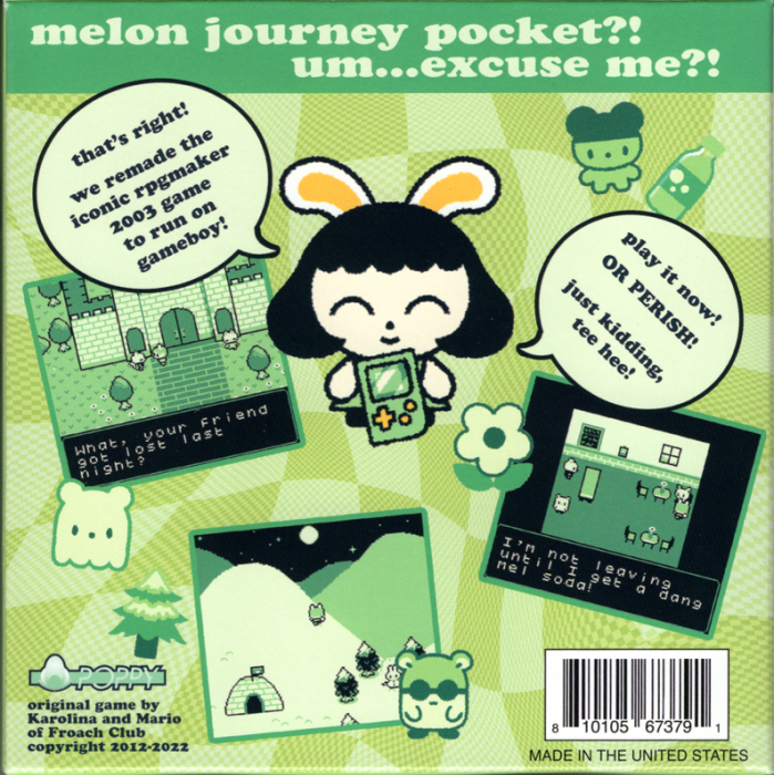 Melon Journey Pocket — Box back