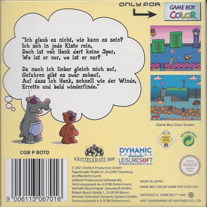Ottifanten : Kommando Stoertebeker — Box back