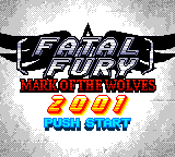 2001 Fatal Fury — Title screen