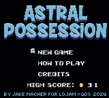 Astral Possession — Title screen