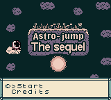 Astro-Jump - The Sequel — Title screen