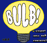 BULB! — Title screen