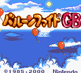 Balloon Fight GB — Title screen