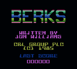 Berks — Title screen