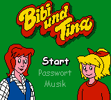 Bibi und Tina : Fohlen Felix in Gefahr — Title screen
