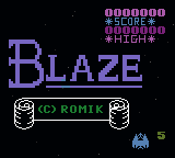 Blaze — Title screen