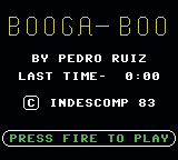 Booga-Boo — Title screen