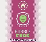 Bubble Frog — Title screen