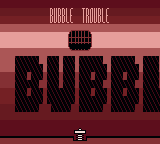 Bubble Trouble — Title screen