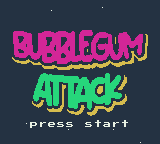 Bubblegum Attack — Title screen