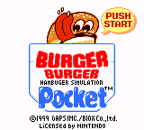 Burger Burger Pocket — Title screen