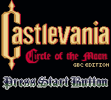 Castlevania - Circle Of The Moon - GBC Edition — Title screen